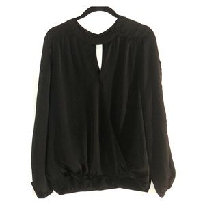 Women’s black dress shirt